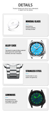 CURREN Fashion Men Watch Top Brand Luxury Waterproof Sport Mens Watches Stainless Steel Automatic Date Military Wristwatch