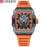 Curren New Square Waterproof Silicone Band Watch (Dial 4.4cm) - CUR230