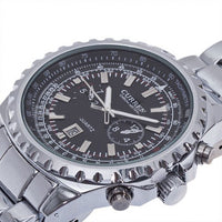 Curren Quartz Men's Stainless Steel (Black 4.5cm Dial) - CUR074