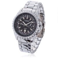 Curren Quartz Men's Stainless Steel (Black 4.5cm Dial) - CUR074