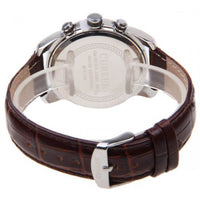 Curren Men's Chronograph with Leather Band (Black 4.5cm Dial) - Roman - CUR081