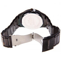 Curren Men's Black Stainless Steel Watch (White 4.3cm Dial) - CUR010