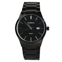 Curren Men's Black Stainless Steel Watch (Black 4.4cm Dial) - CUR013