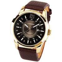 Curren Men's Watch with Leather Band (Black 4,8cm Dial) CUR021