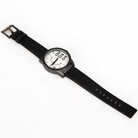 Curren Men's Watch with Black Leather Band (White 5cm Dial) - CUR037