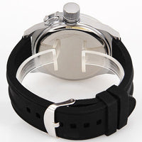 Curren Men's Watch with Silicone Band (Black 5.7cm Dial) - CUR040