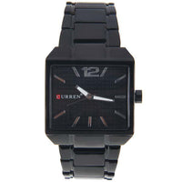 Curren Men's Black Stainless Steel Watch (Black 4cm Dial) - CUR005