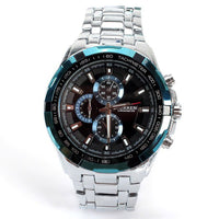 Curren Men's Stainless Steel Chronograph (Black 4.5cm Dial) - CUR111