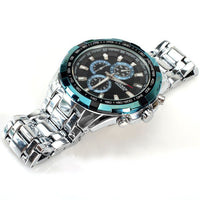 Curren Men's Stainless Steel Chronograph (Black 4.5cm Dial) - CUR111