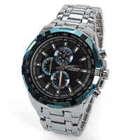 Curren Men's Stainless Steel Chronograph (Black 4.5cm Dial) - CUR111