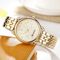Curren Women's Star Dial Watch (Dial 3.0cm) - CUR 160