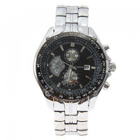 Curren Quartz Men's Stainless Steel Waterproof Chronograph (Black 4.6cm Dial) - CUR103