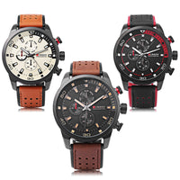 Curren Men's Sports Military Geniune Leather (Dial 4.5cm) - CUR119