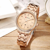 Curren Women's Auto Date Stainless Steel ( Dial 3.75cm) - CUR 142