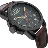 Curren Quartz Leather Strap Waterproof Watch ( Dial 4.6cm) - CUR126