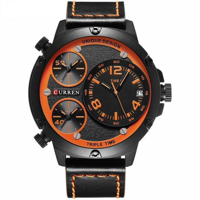 Curren Triple Time Zone Watch (Dial 5.2cm) - CUR171