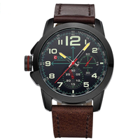 Curren Quartz Leather Strap Waterproof Watch ( Dial 4.6cm) - CUR126