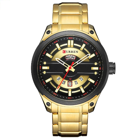 Curren Gold Luxury Men's Watch (Dial 4.5cm) - CUR 168