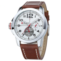 Curren Quartz Leather Strap Waterproof Watch ( Dial 4.6cm) - CUR126