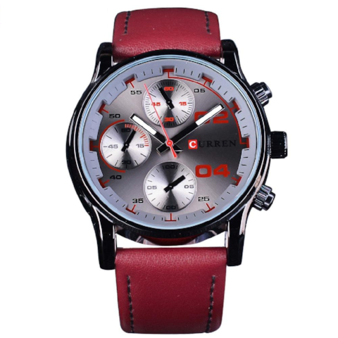 Curren Red Racing Sports Watch (Dial 4.5cm) - CUR 158