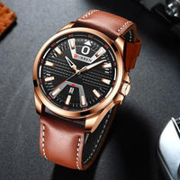 Curren Men's Leather Band Business Watch (Dial 4.7cm) - CUR182
