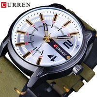 Curren Men's Green Military Waterproof Watch (Dial - 4.7cm) - CUR202