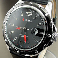 Curren Men's Watch with Leather Band (4.3 cm Dial) - CUR115