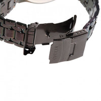 Curren Men's Black Stainless Steel Chronograph with Copper Accents (Black 5cm Dial) - CUR106