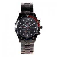 Curren Men's Black Stainless Steel Chronograph (Black 4.5cm Dial) - CUR062