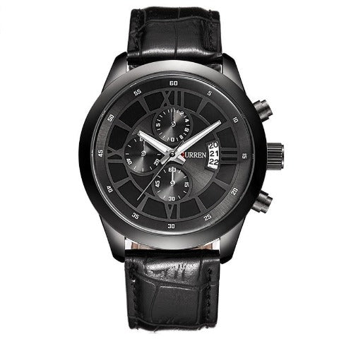 Curren Men's Full Black Watch (Dial 4.3cm) - CUR203