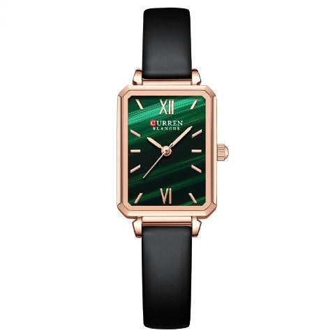 Curren Women's Square Green Dial Watch (Dial 2.1cm) - CUR215