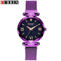 Curren Diamond Cut Women's Watch (Dial 2.8cm) - CUR175