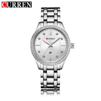 Curren Women's Auto Date Stainless Steel ( Dial 3.75cm) - CUR 142