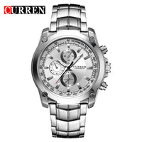 Curren Men's Stainless Steel Waterproof Chronograph (Dial 4.0cm) - CUR116
