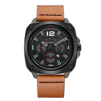 Curren PU Leather Square Watch (Dial 4.6cm) - CUR190