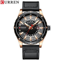 Curren Men's Waterproof Leather Band Watch (Dial 4.8cm) - CUR209