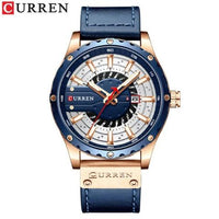 Curren Men's Waterproof Leather Band Watch (Dial 4.8cm) - CUR209