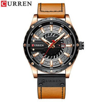 Curren Men's Waterproof Leather Band Watch (Dial 4.8cm) - CUR209